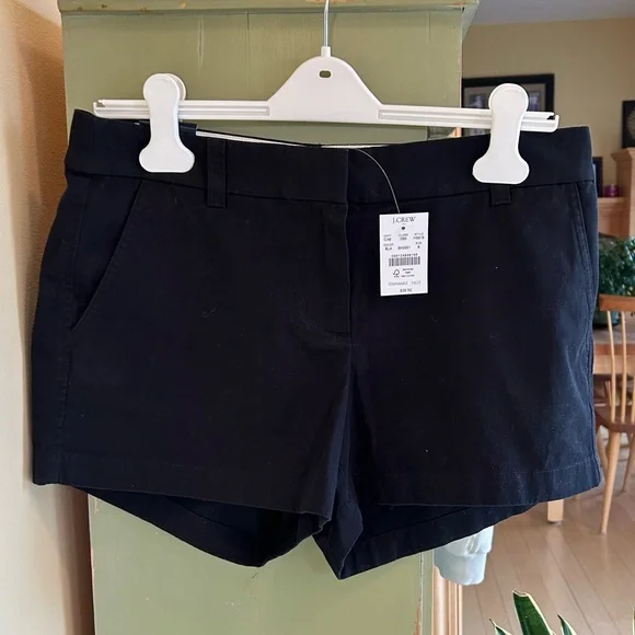 J. Crew Women’s Classic Chino 3.5” Inseam 100% Cotton Shorts Black NWT - Picture 6 of 16